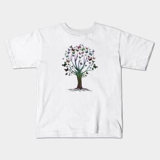 Butterfly Tree Kids T-Shirt